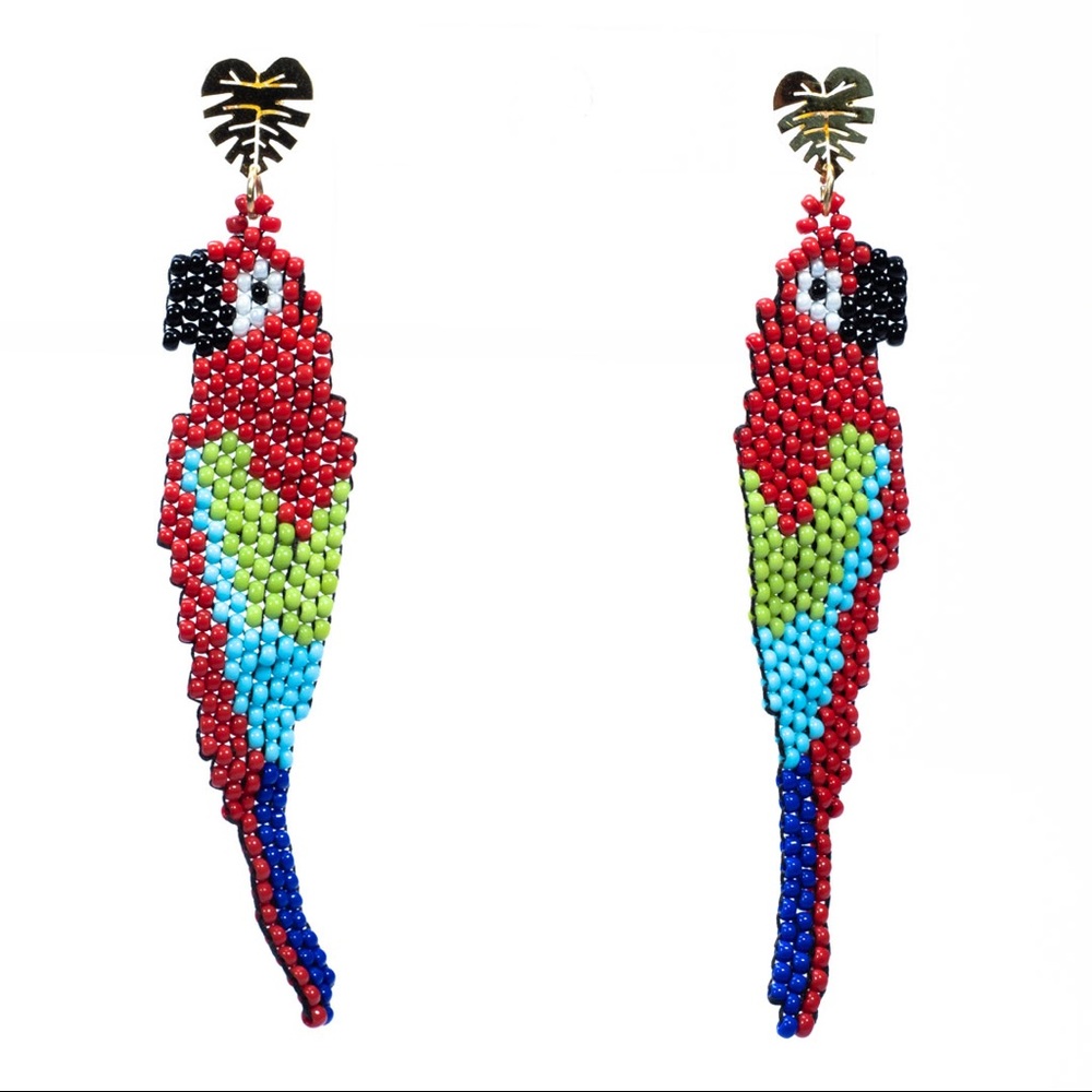 100% handmade beads earrings - Picture 2 of 4
